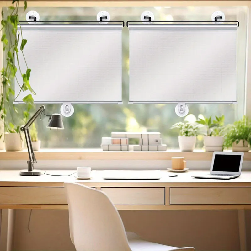 Roller Window Blinds Shades Curtain Roll Curtains Blind Blackout Kitchen No Drill Drilling Terrace Home Decor Items the Bedroom