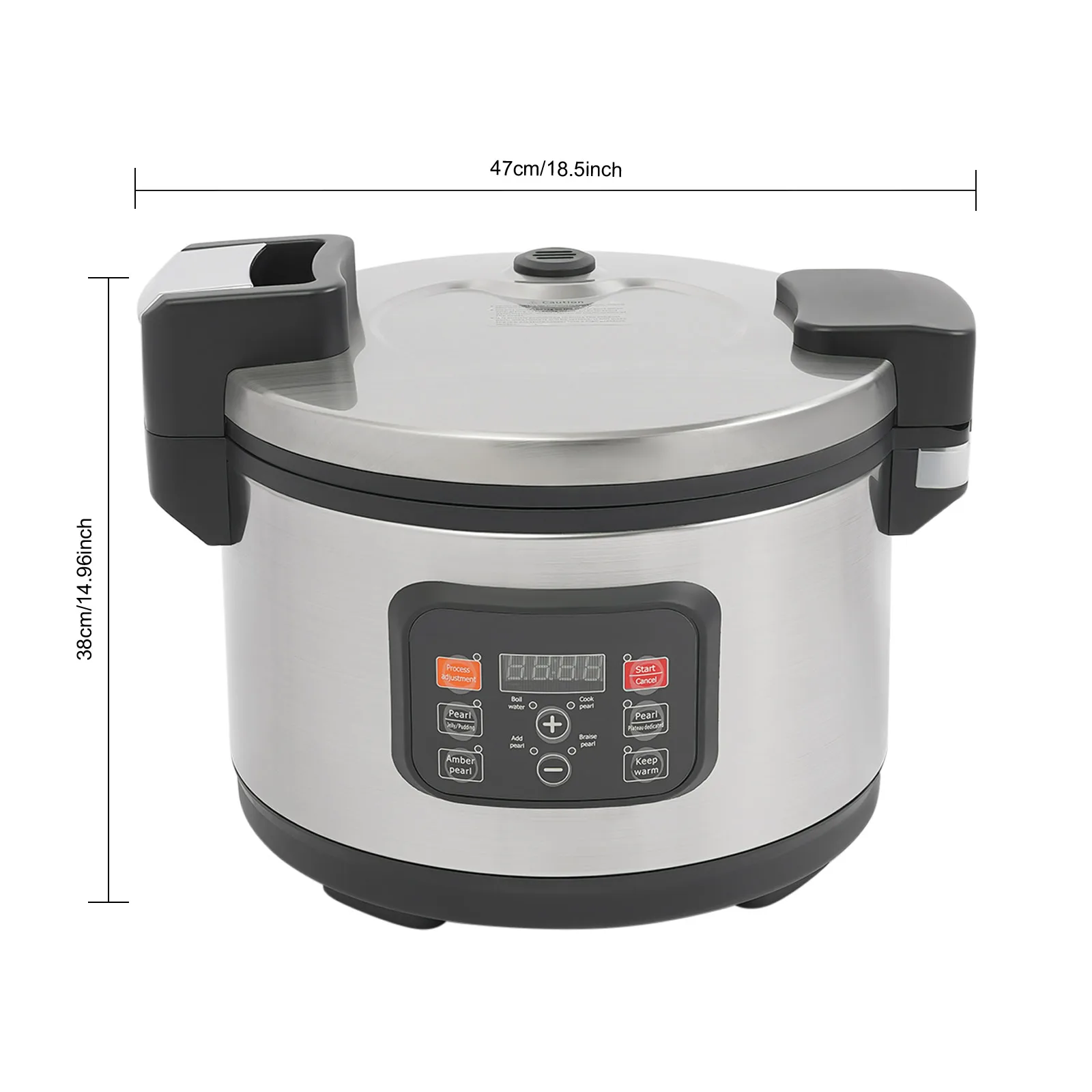 12L Commercial Pearl Cooker Automatic Pearl Maker Bubble Tea Cooker W/Spoon