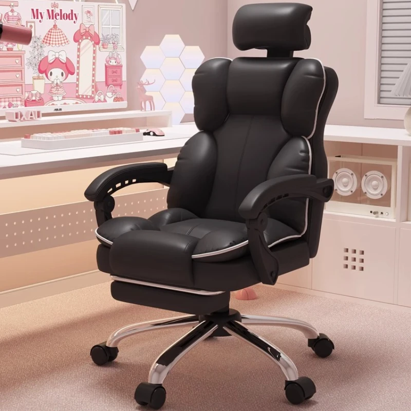 

/computer headrest chair girls modern bedroom sedentary comfortable chair romantic mobile aesthetics adult lazy cadeira gamer