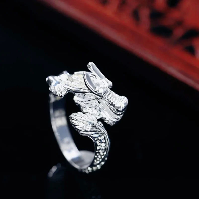 Popular brands 925 Sterling Silver Domineering Dragon ring for Men's Fashion Party Gifts high quality noble fine Jewelry