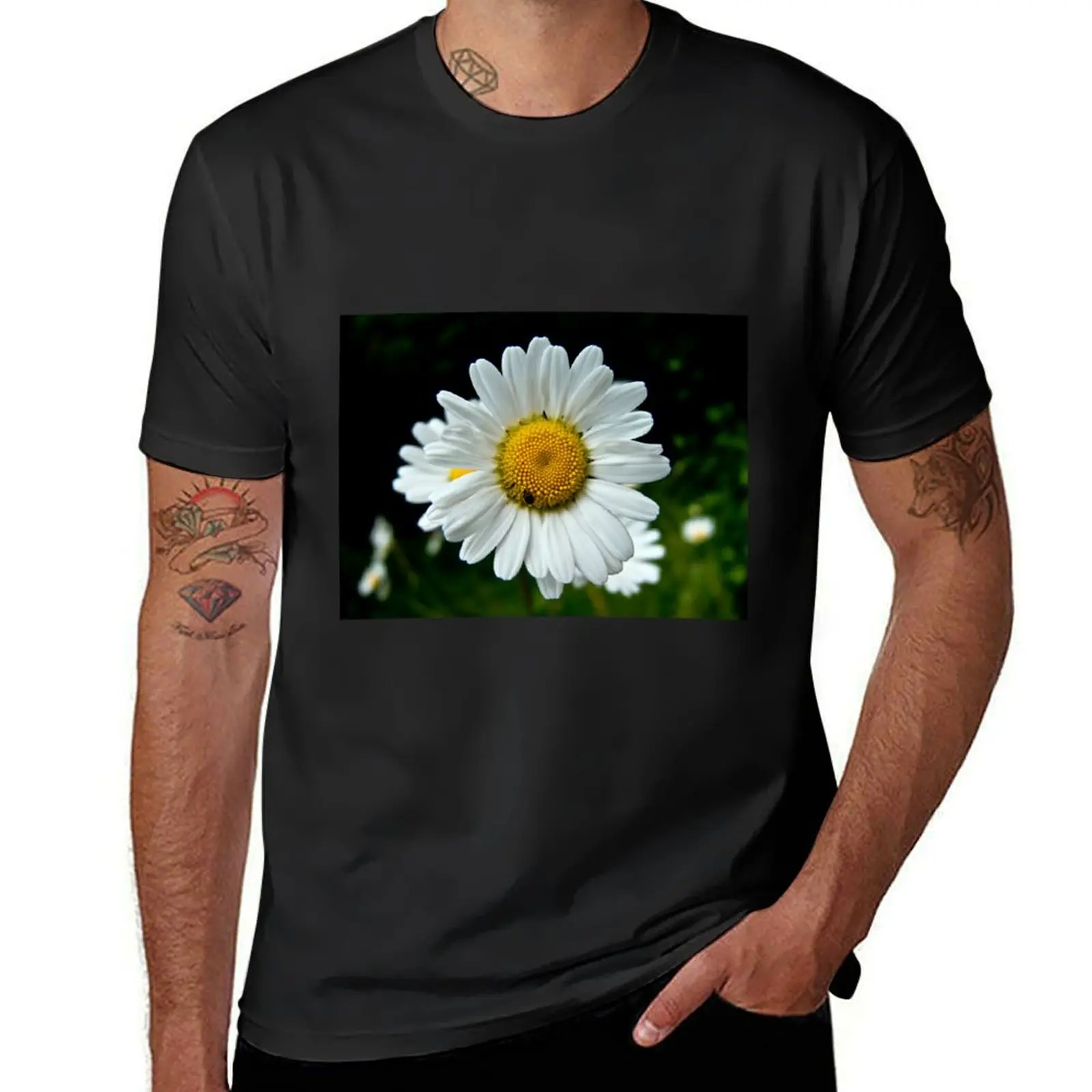 Spring flower and insect T-Shirt cute clothes boys whites blanks Men's clothing