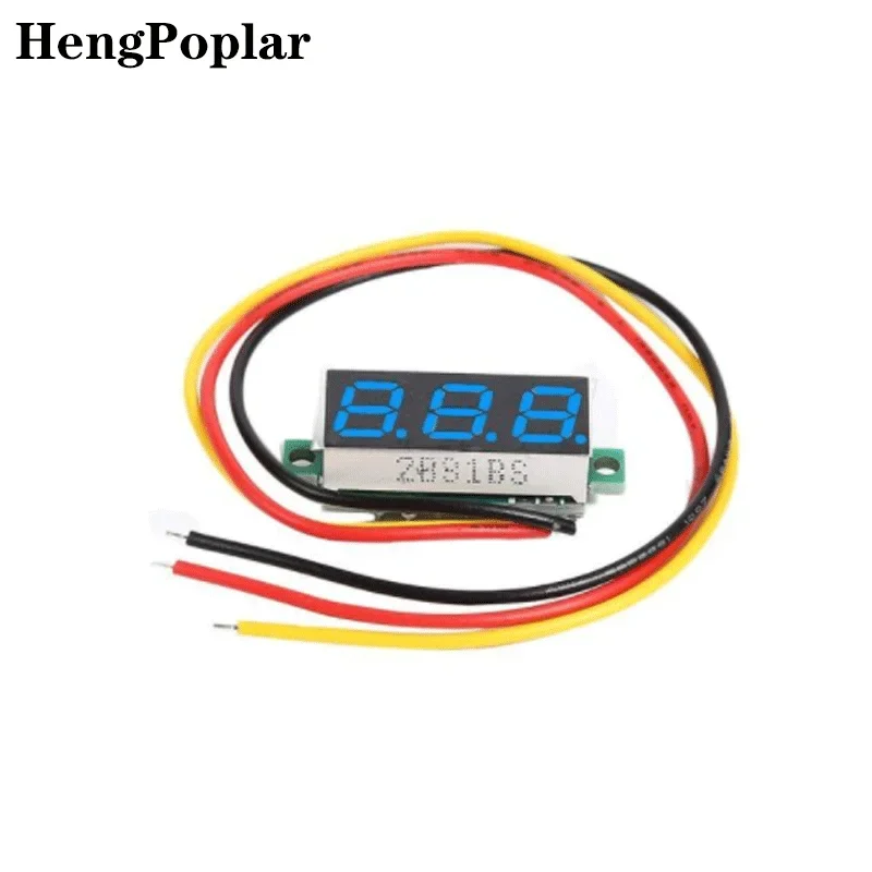 0.28 Inch Ultra-small Digital DC Voltmeter Head Used To Monitor Battery Voltage Three-wire DC0-100V Digital Display Voltmeter