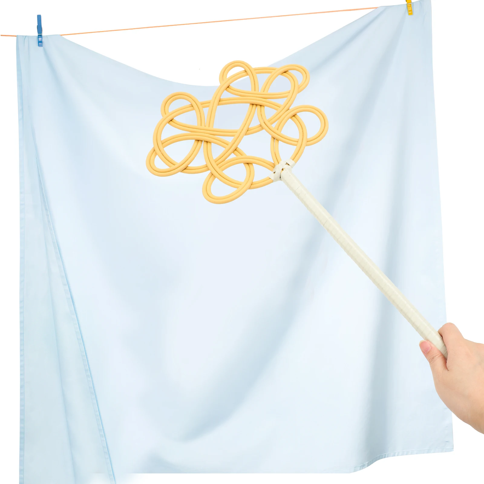 

Long Handle Rattan Style Carpet Beater Rug Dust Tool For Quilts Clothes Household Cleaning Reusable Dusting Tool Non-Damaging
