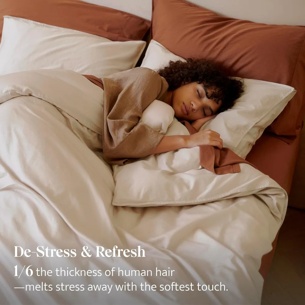 مجموعة غطاء لحاف من القطن الكشمير بغرز مزدوجة - مفروشات من مزيج قطن الكشمير المنغولي والبيما