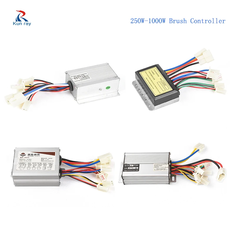 12V 24V 36V 48V 250W 350W 500W 1000W DC Electric Bike Motor Brushed Controller Box for Electric Bicycle Scooter Controller YK31C