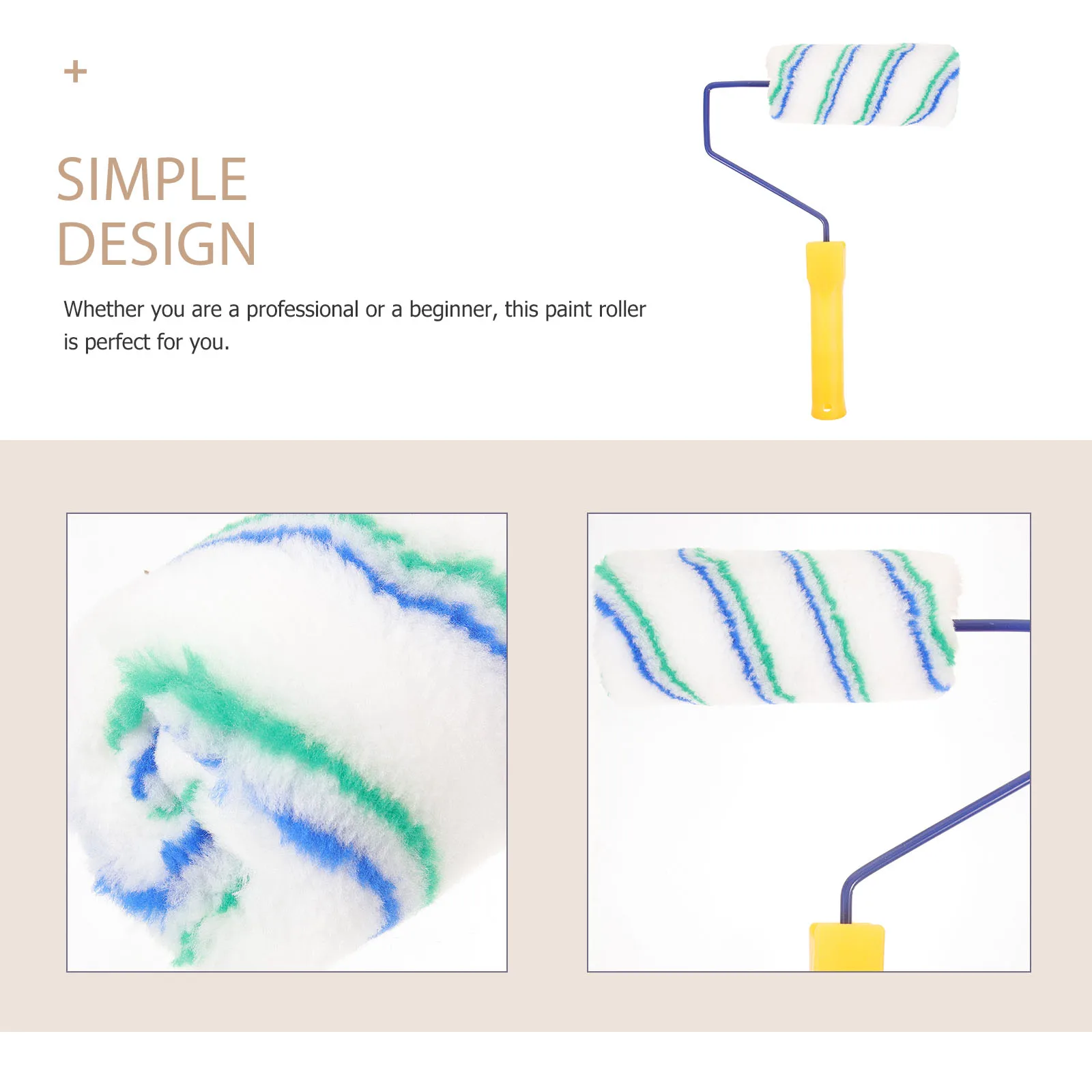 

1 комплект, валик для краски, нескользящая удобная ручка для настенной мебели, потолка, принадлежности для рисования, DIY малярный валик