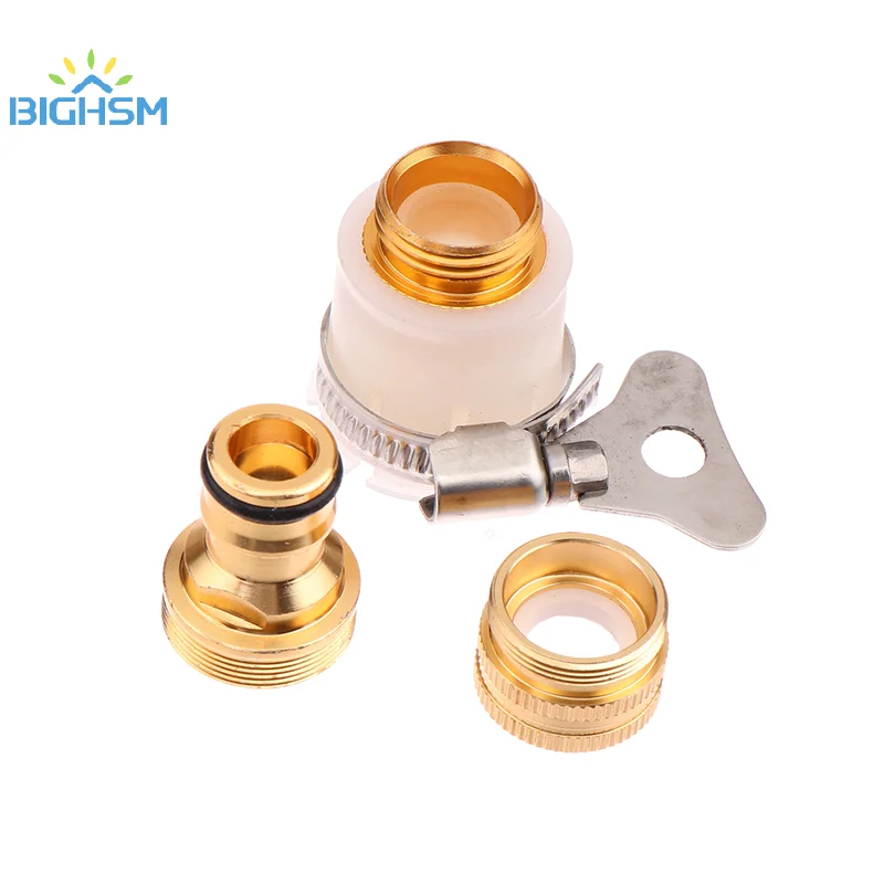 Mixer Tap Connectors To Garden Water Hose Pipe Fitting Faucet Adapter Alloy Plated Copper Universal Joint