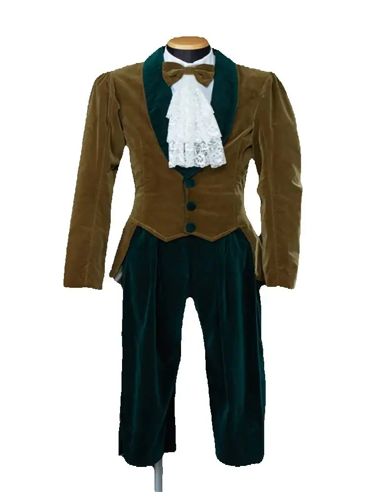 

Medieval Musical Performan Deluxe Costume Prince Tudor Costume King Clothing Historical Renaissance Doublet Jacket Pants