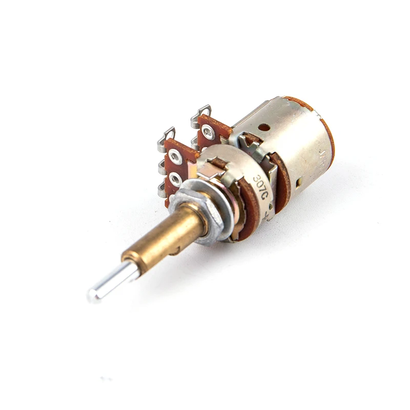 

16type Double Shaft Potentiometer With Switch A50K B50K Shaft Length 30mm
