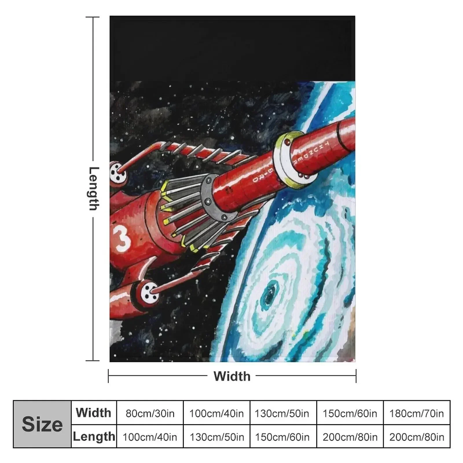 Thunderbird 3 from Thunderbirds Throw Blanket warm for winter Custom halloween Stuffeds Blankets
