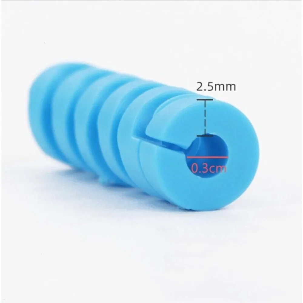 New TPR Data Cable Protective Sleeve Anti Bending Prevent Breakage Cable Trimmer 7 Colors Lightweight Spiral Winding Device