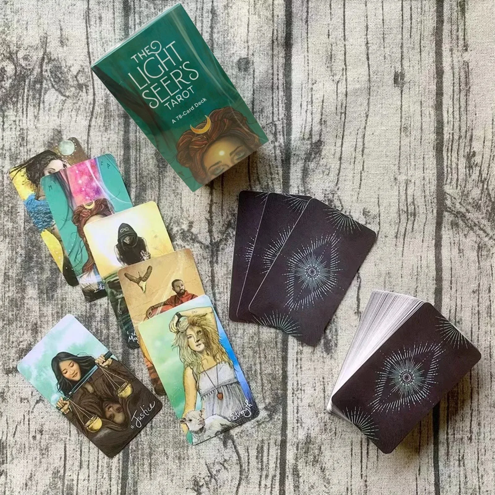 سطح التارو 78 بطاقة مع دليل - النسخة الإنجليزية المبتدئة للنمو الروحي والقراءة البديهية والاكتشاف الذاتي #5