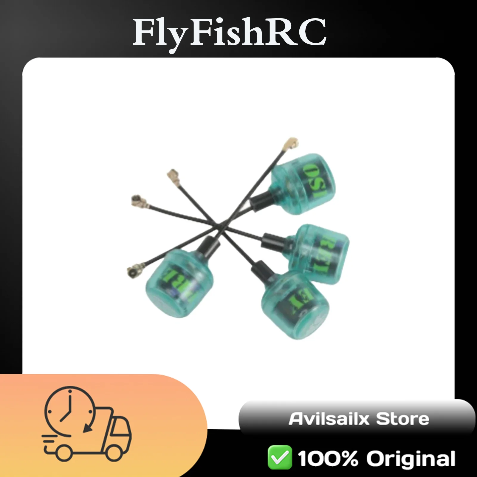 

FlyFishRC Osprey FPV антенна 5,8 ГГц 40 мм LHCP Stubby Ipex UFL для Caddx Vista Polar Nebula Digital HD FPV