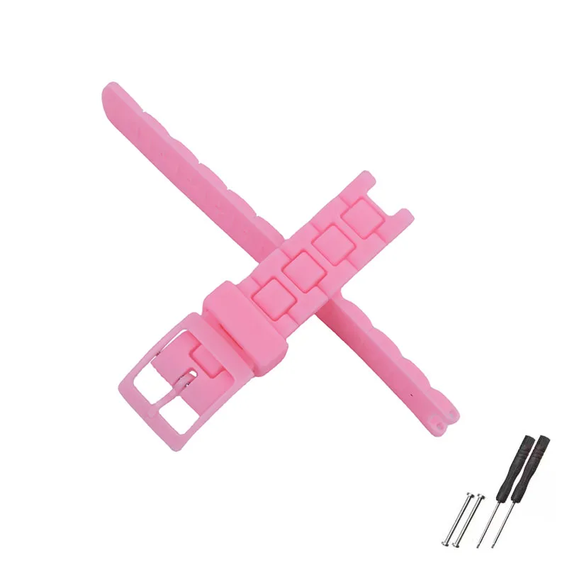 Watch Strap Accessories Resin strap belt buckle compatible for Swatch Flik Flak Children's 16mm wristband bracelet men and women