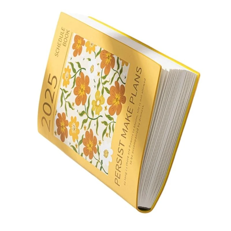 2025 جدول زمني للمخطط دفتر دفاتر اليومية اليومية/أسبوعي/شهري مخطط لمدرسة المكتب المنزلي