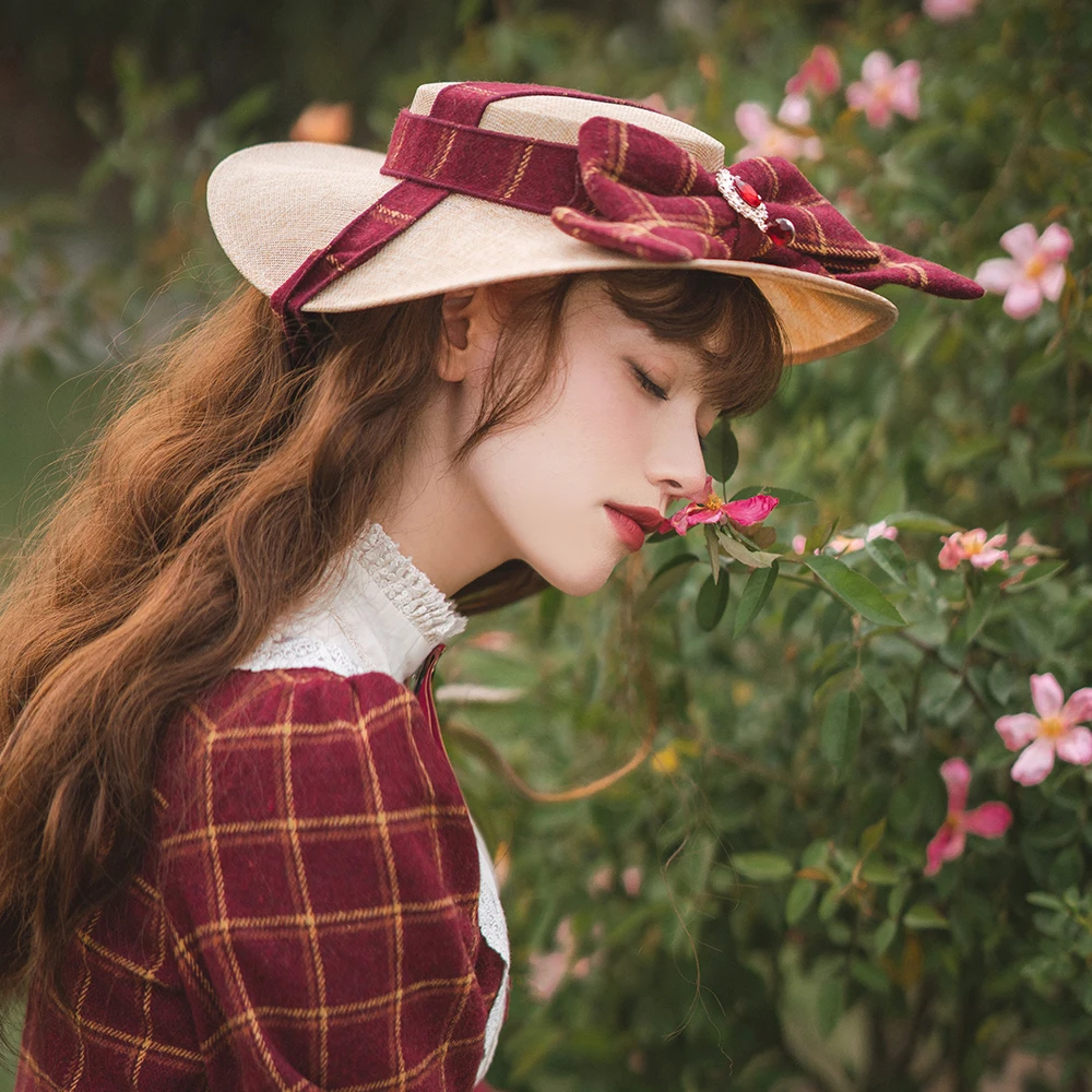 casquette-plate-artisanale-ele-rose-doll-au-design-original-accessoire-lolita-petit-article-chapeau-pour-les-fans-d'anime-et-de-cosplay