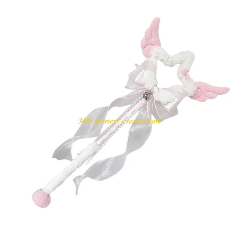 Q39C Sternprinzessin Zauberstäbe für Kinder Sternfeen Zauberstäbe, Sternstäbe, Engel Zauberstäbe Mädchen Halloween Cosplay