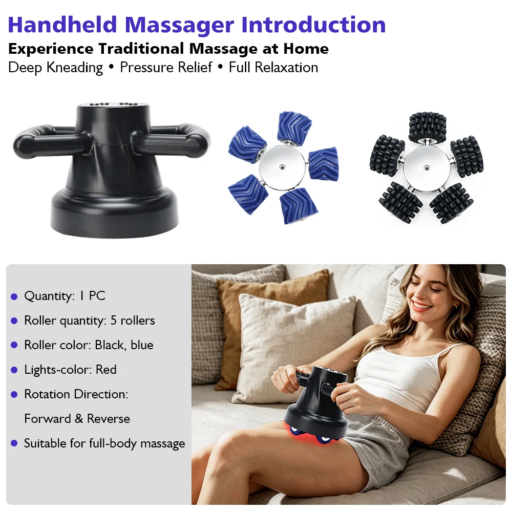 2026 Newest Handheld 360 Rotation Massage Machine Body Slimming Muscle Relax Massager Device