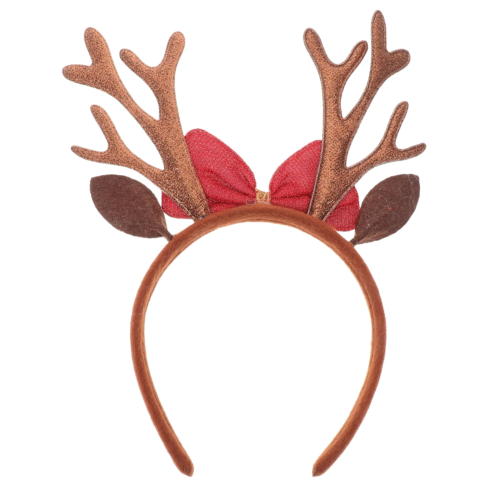 Christmas Headband For Party Decorations Festive Small Reindeer Antlers Cosplay Headwear Deer Costume Accessories Compact Deer A