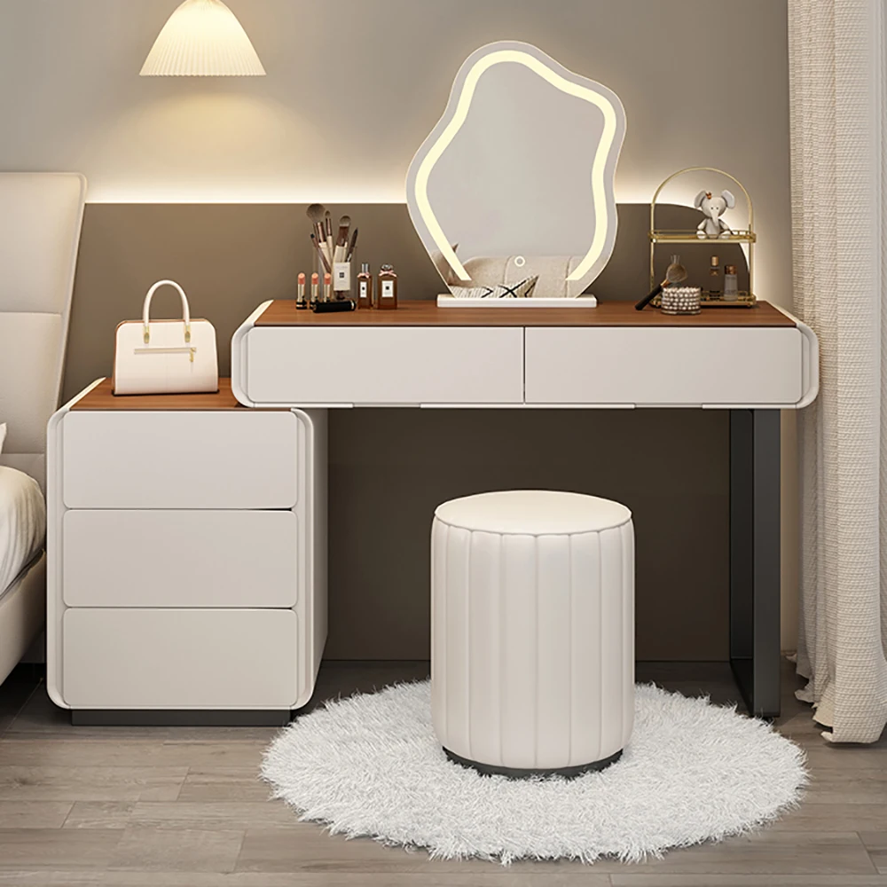 

Portable Simple Vanity Table Trendy Beauty Delicacy Unique Vanity Table Storage Design Coiffeuse De Chambre Bedroom Furniture