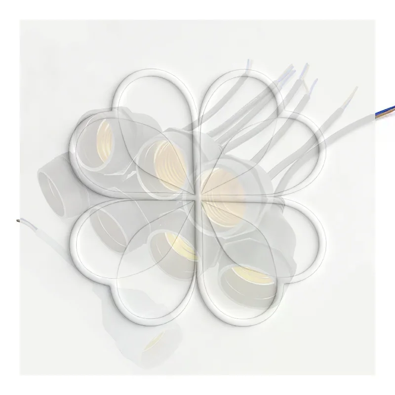 Universal E27 Lamp Holder Copper Screw Thread Waterproof Lamp Base Flame Retardant PVC Wire Lamp Holder Outdoor Use
