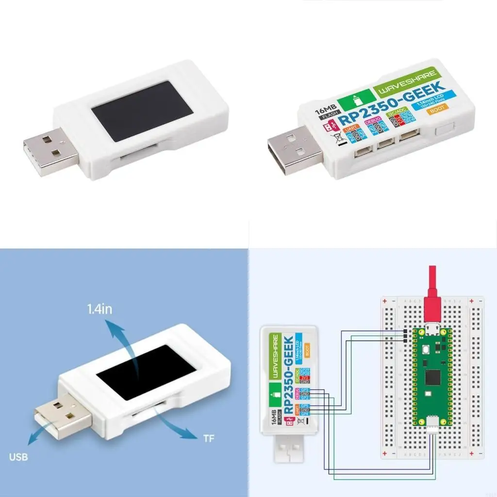 

896F Комплект разработчика RP2350 со встроенным 14-дюймовым экраном и отладкой по USB