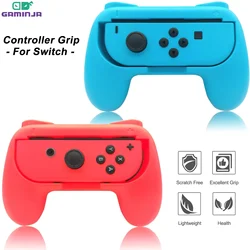 GAMINJA 2Psc Wear Resistant Handle Controller For Nintendo Switch Ergonomic Hand Grip Controller Handle For Switch Joy Con