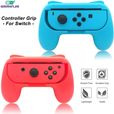 GAMINJA 2Psc Nintendo anahtarı için aşınmaya dayanıklı kolu denetleyici anahtarı sevinç Con için ergonomik el kavrama denetleyici kolu