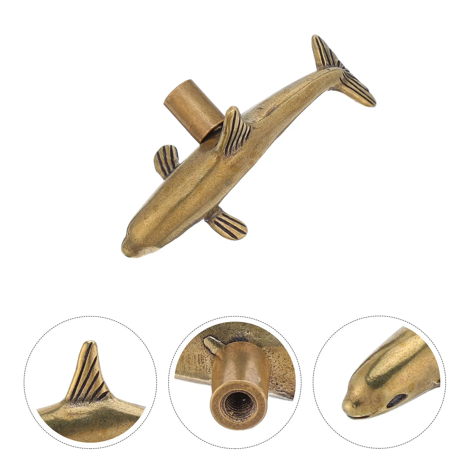 

Brass Dolphin Drawer Knob Solid Brass Cabinet Handle For Kitchen Bathroom Furniture Drawer Pulls Hardware Animal Knobs