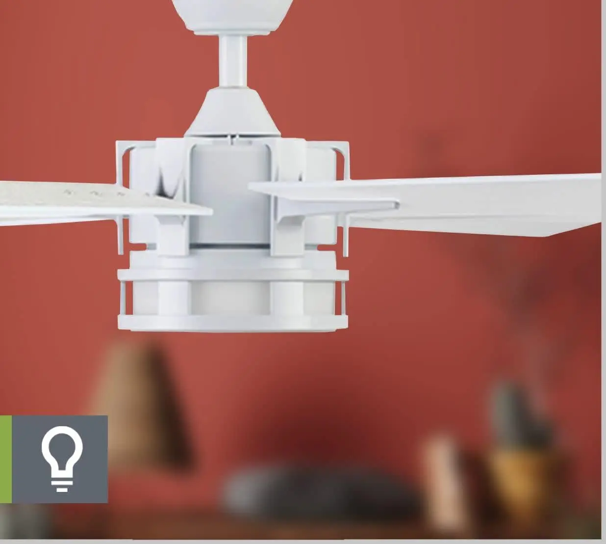 Honeywell Ceiling Fans Kaliza, 56 Inch Indoor Modern LED Ceiling Fan with Light and Remote Control, Dual Mounting Options