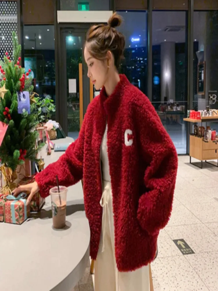 

Real Fur Coat Women Clothing Fashion Korean Warm Wool Coats And Jackets Winter Woman Jacket Casacos De Inverno Feminino Zm