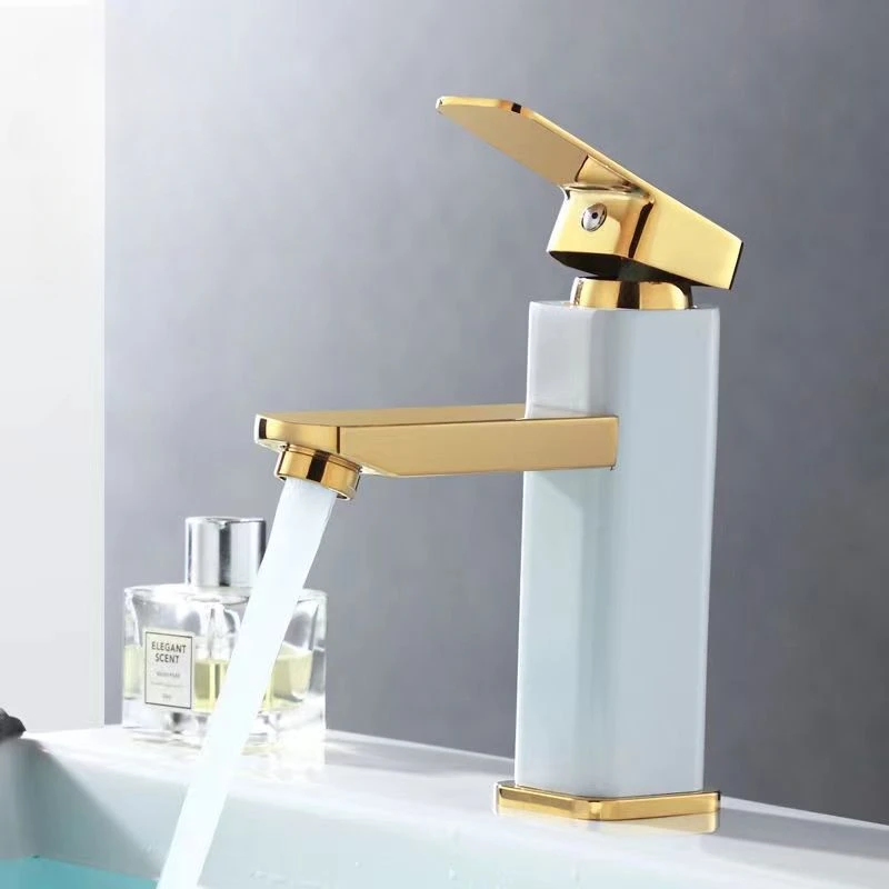 Bathroom Basin Faucet Stainless Steel Single Handle Hot and Cold Gold Mixing Tap  Household Modern Toilet Simple Tap Accessories