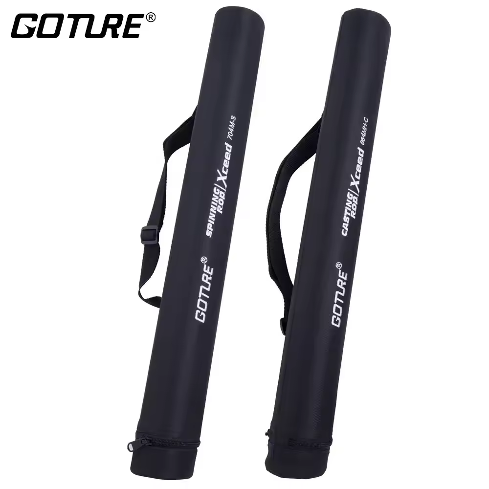 Goture Hard Tube Jigging Fishing Rod Bag 64cm 74cm 120cm 140cm 150cm Lure Fishing Rod Storage Case Handbag For Travel Fishing