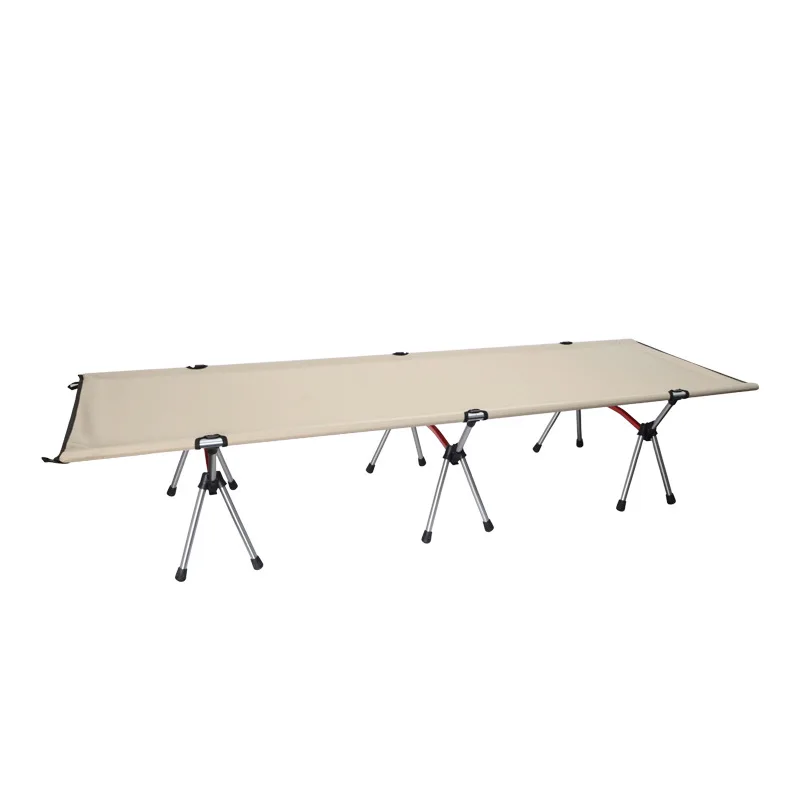 Outdoor camping folding camp bed portable ultra-light aluminum alloy camping bed outdoor lunch break bed
