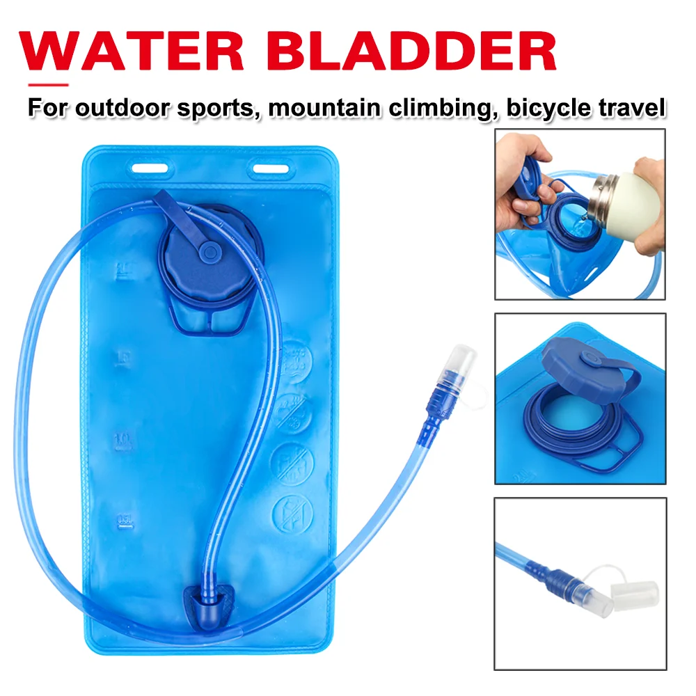 2L Water Bag Folding Water Bladder Reservoir Hydration Pack Storage Bag For Outdoor Motorcycle Riding Bicycle Drinking Backpack