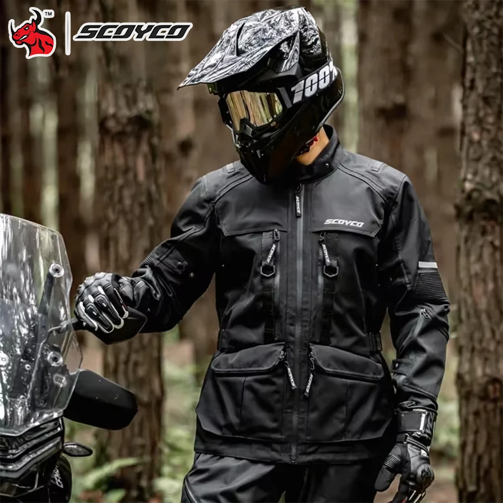 

Motorcycle Jacket Rally Suit Winter Windproof Warm Wear-Resistant Moto Jacket With Removable Liner Bike Cycling Fall Protection