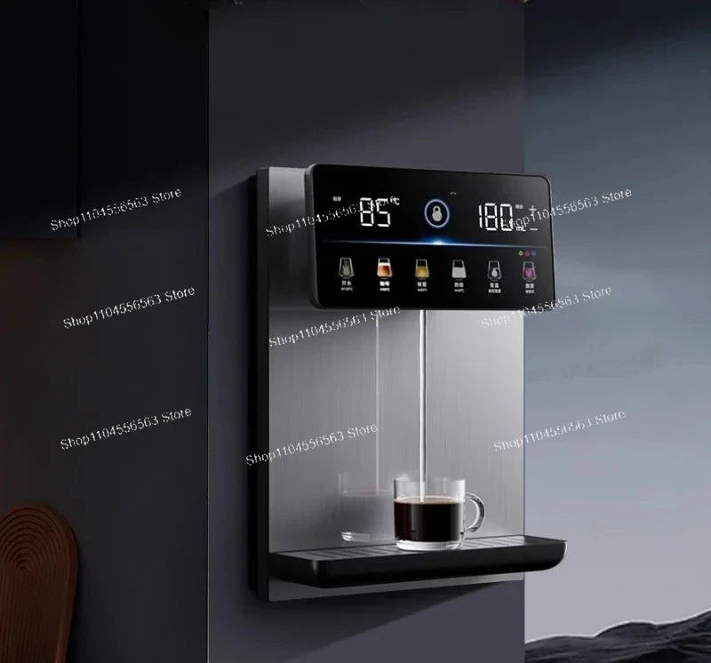​​Wall-Mounted Tankless 4-in-1 Water Dispenser with Instant Hot/Cold Line, Pipeline Direct Drinking for Home/Office/Kitchen