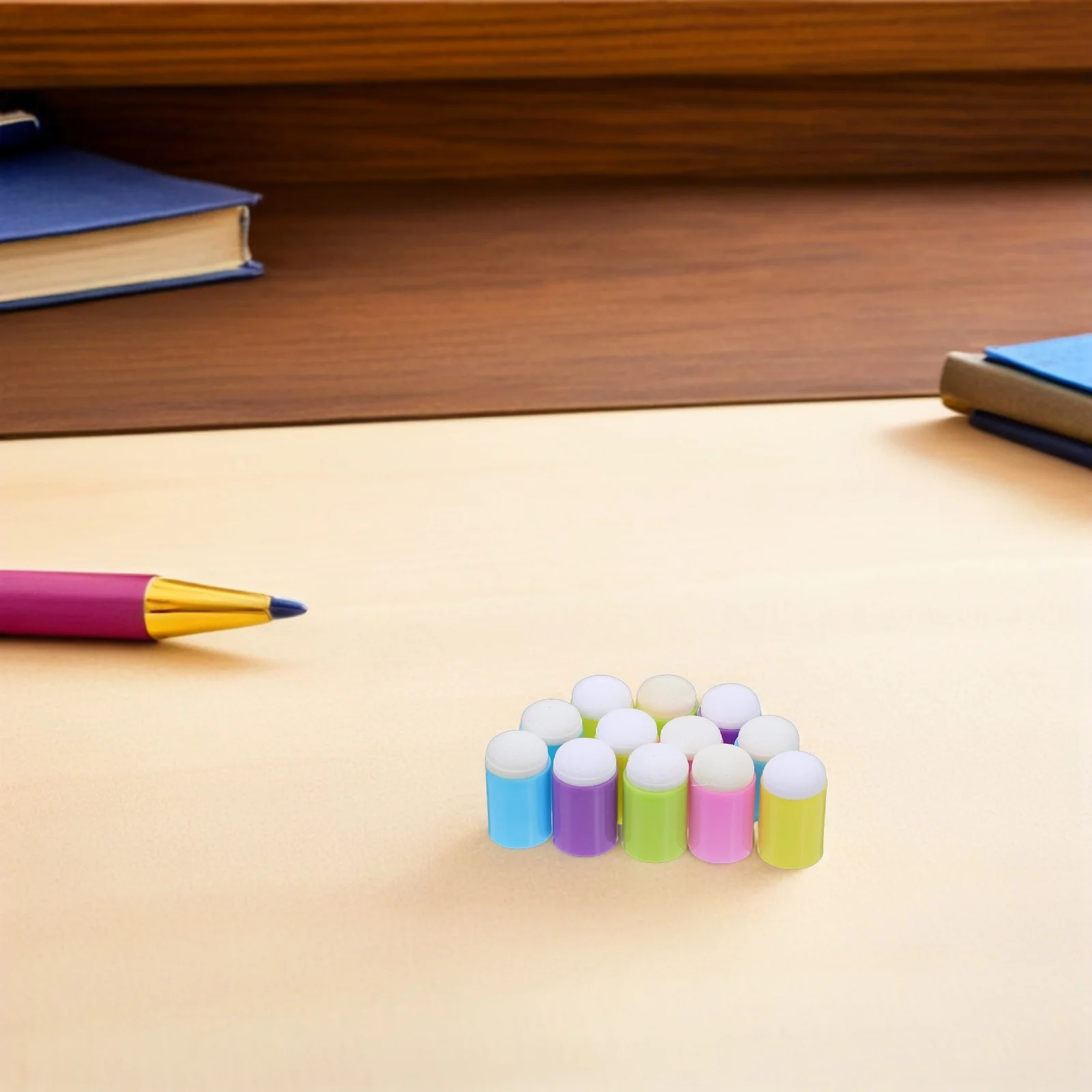 مجموعة إسفنجية مكونة من 25 قطعة، أداة توزيع إسفنجية فنية دقيقة سريعة الجفاف لمشاريع رسم الوجه والجسم مع محمولة #4