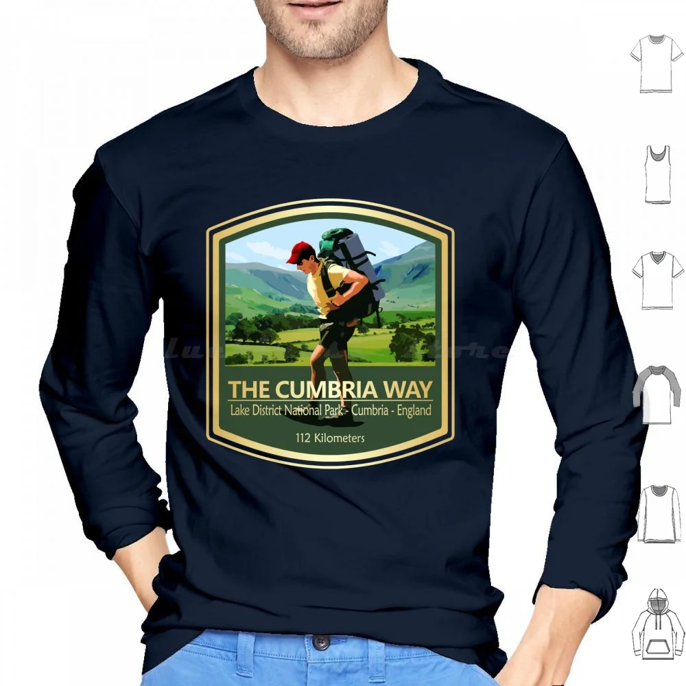 Cumbria Way ( Pf ) Hoodie cotton Long Sleeve The Cumbria Way Carlisle England Cumbria Way English Hiking Trails English Long