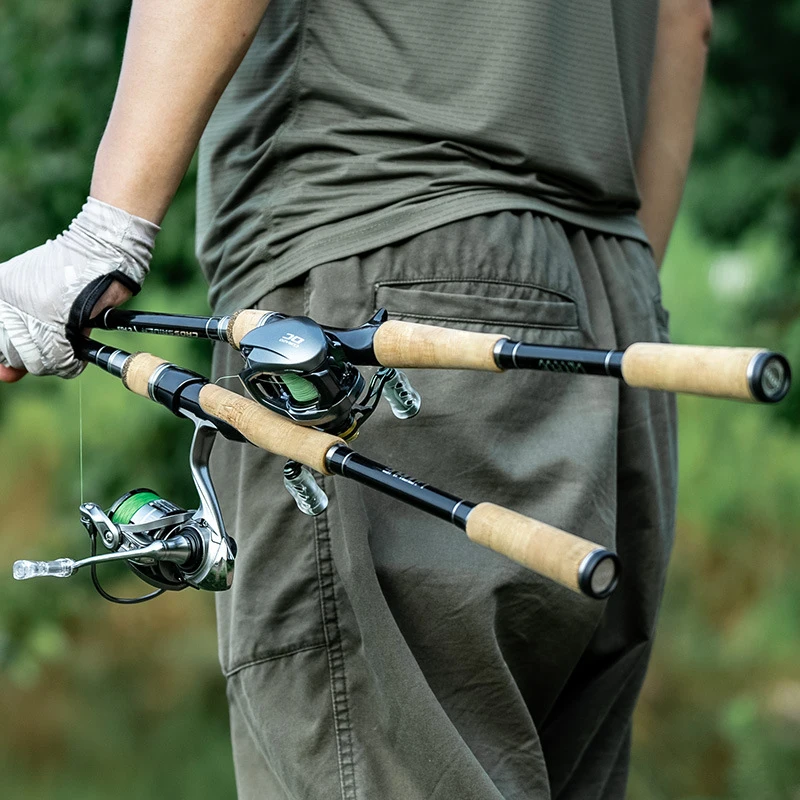 Carbon Fiber Fishing Rod Ultra Light Super Hard 3-Section Versatile Long Cast Micro Lure Rod Complete Kit Spinning Casting Rod