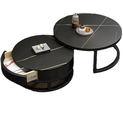Nordic rock slab coffee table modern simple rental house light luxury dirt-resistant coffee table combination