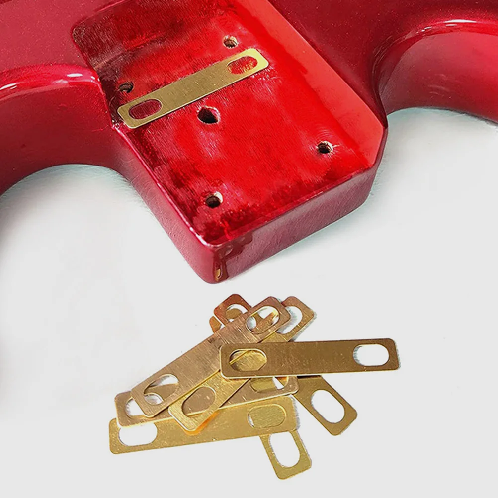 

8 Pcs Guitar Reinforcement Plate Musical Sound Connection Replacement Accessories Shims Parts Bass Gasket Connecting