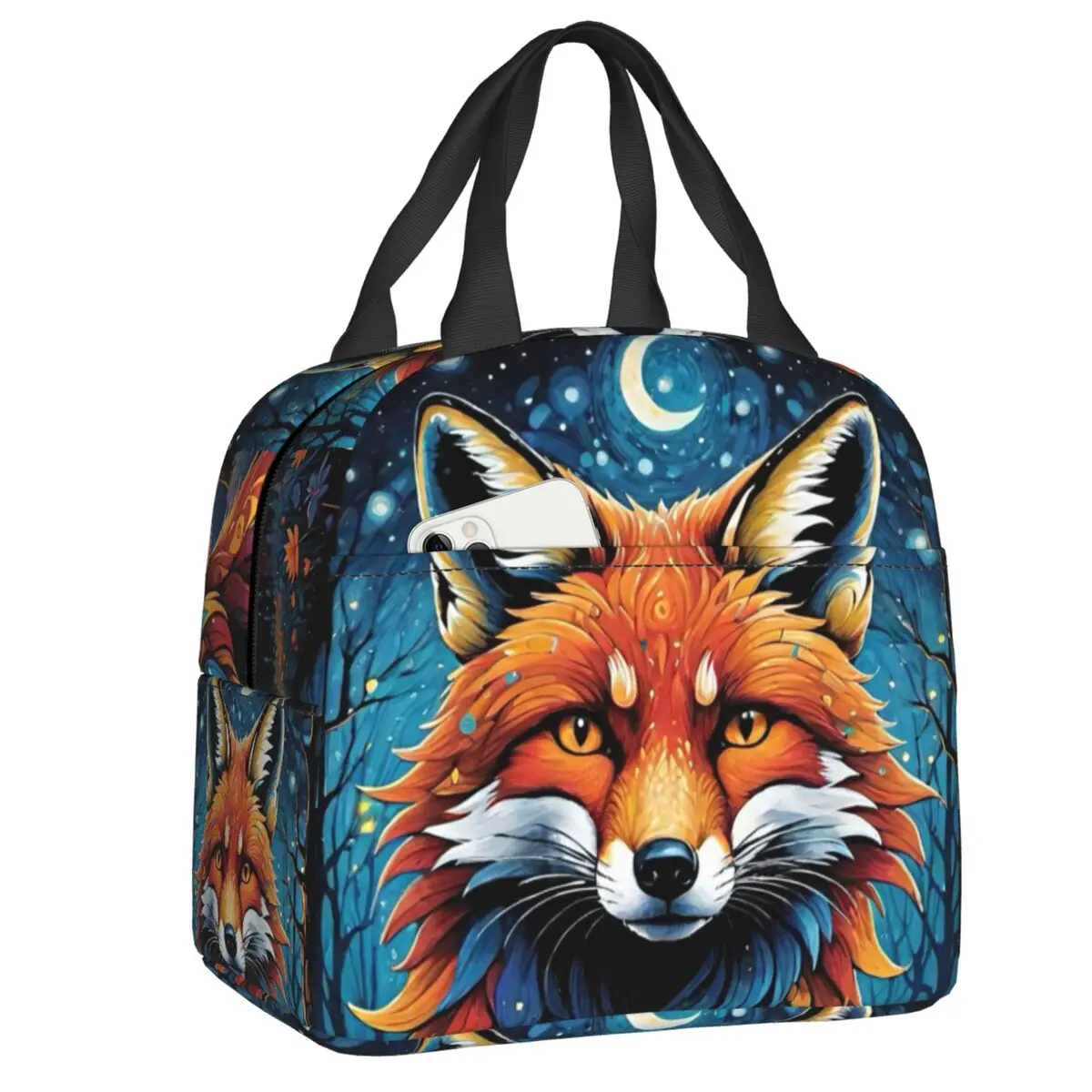 

Custom Fox Lunch Box Women Multifunction Cooler Thermal Food Insulated Lunch Bag Office Work Portable Picnic Tote Bags