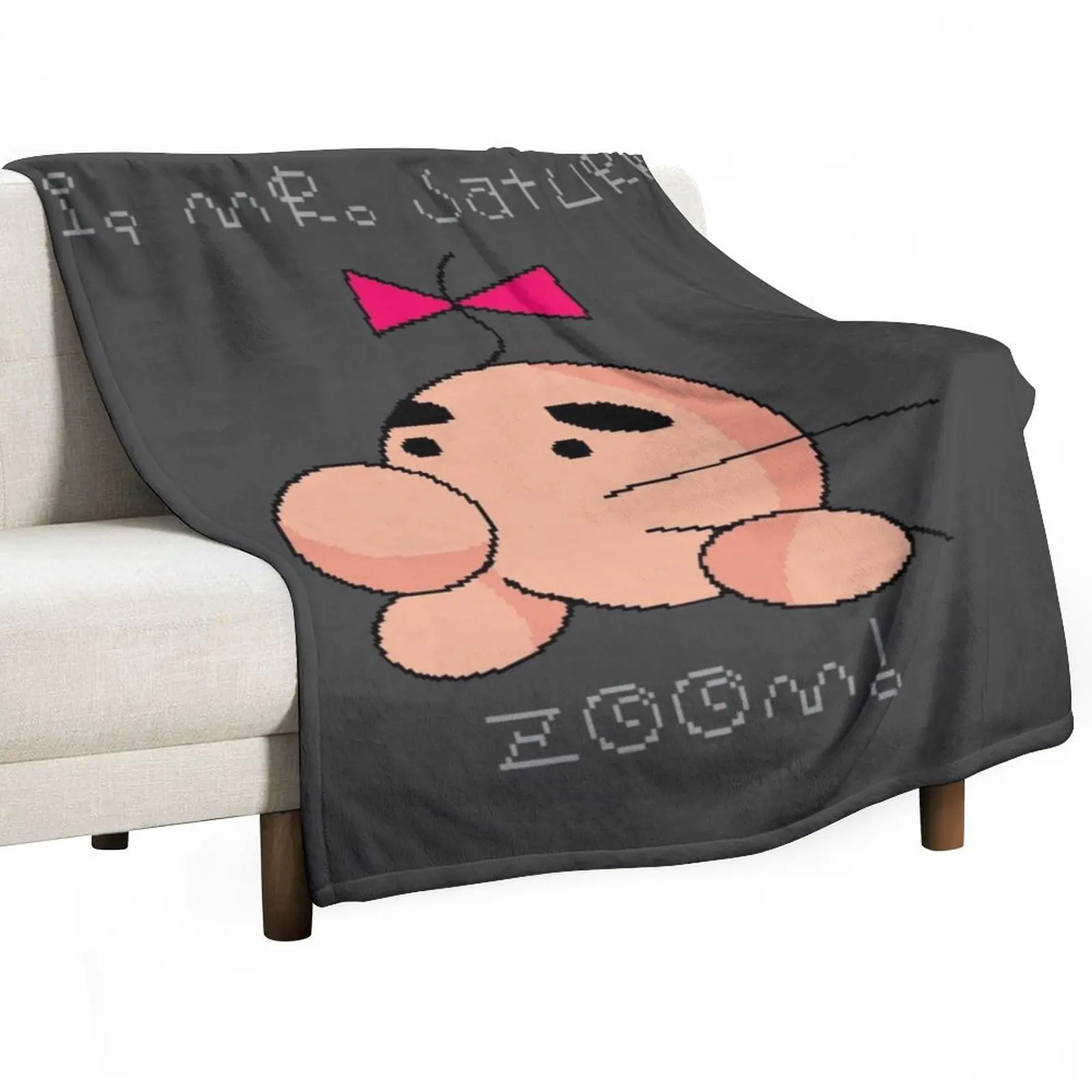 

Mr. Saturn! Throw Blanket Luxury Luxury Thicken Soft Plaid Hair Blankets