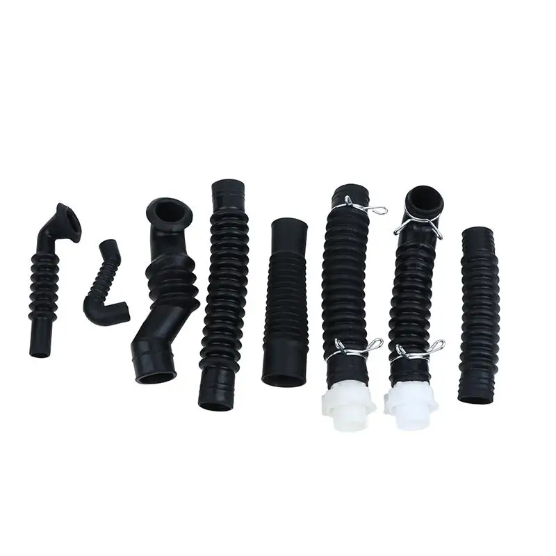 Washing Machine Drain Outlet Pipe Thickened Lined Rubber Hose Anti-Aging for Household Washer Repair Replacement Parts