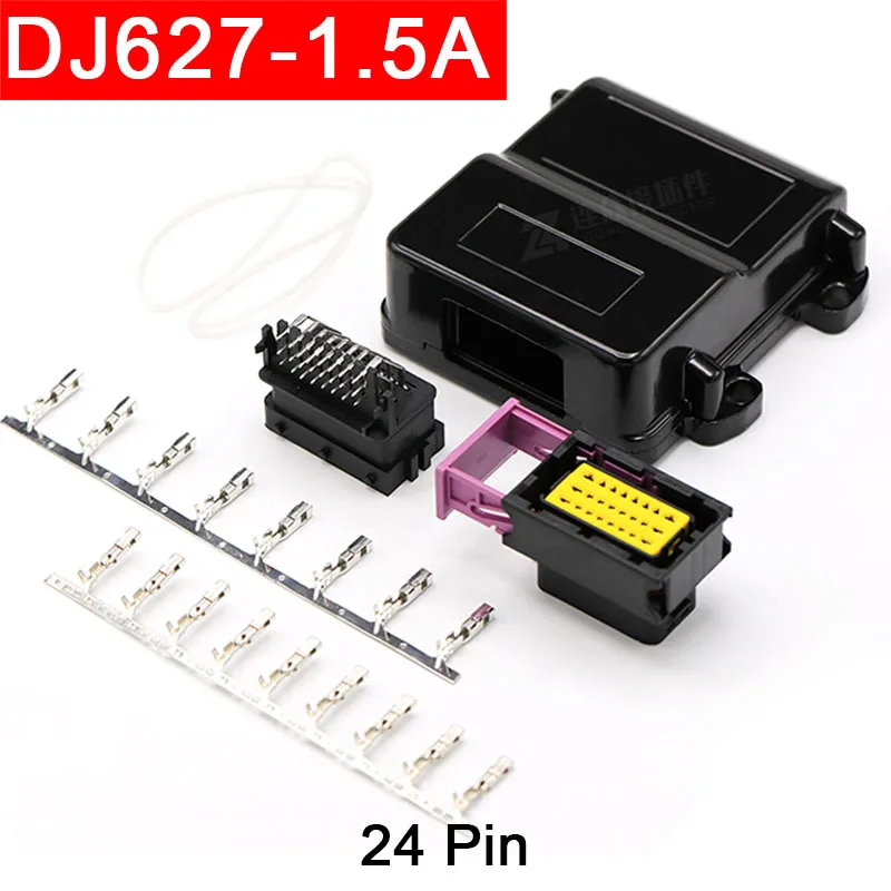 ECU Car 24-Pin Aluminum Shell 211PC249S0005 Oil-To-Gas Conversion Computer Board DJ627-1.5A Connector 24P 24hole 211CC2S4160