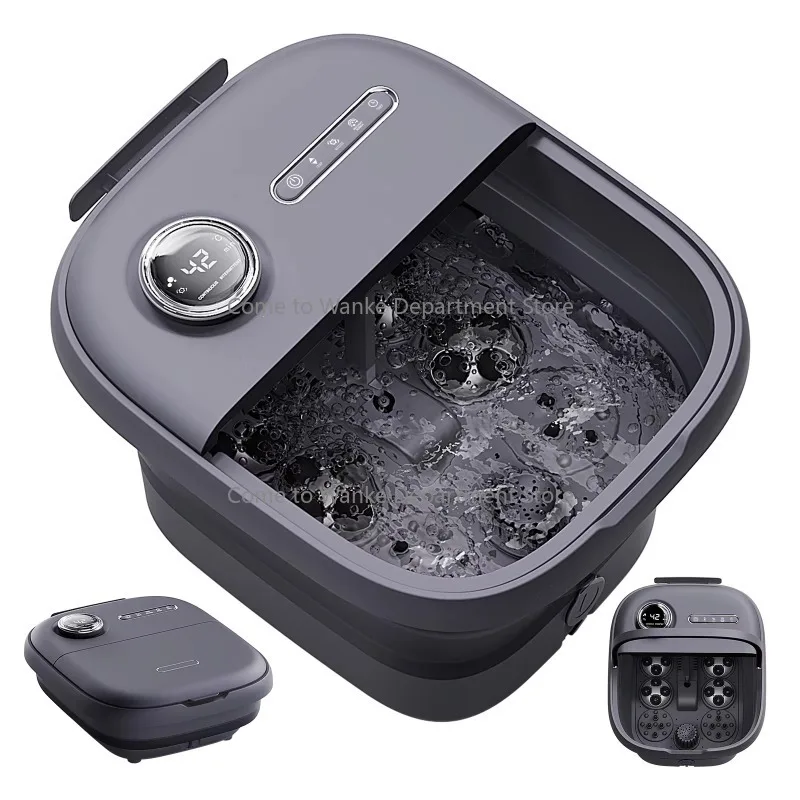 

Hot Water Foot Bath Massager Electric Rotating Shiatsu Foot Soak Spa Basin for Relaxation and Pain Relief
