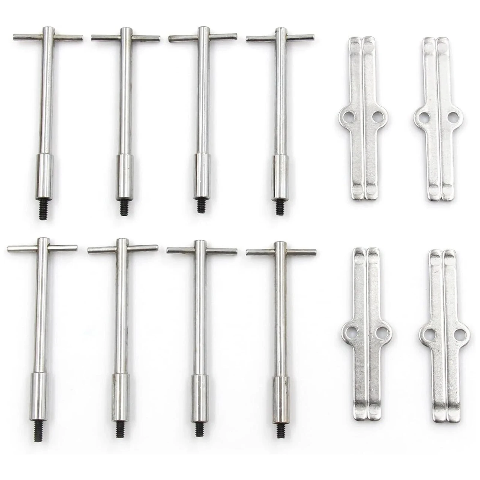 Chrome Hoge T-Bar Kleppendeksel Houd Set Kleppendeksel T-Bar Set Hoge T-Bar Kleppendeksel Houd Kit voor Chevy SBC 283 327 350