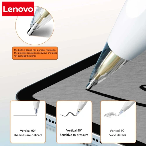Imagen 2 del producto Puntas de lápiz de repuesto Lenovo 6/4 en 1 para Apple Pencil Pro/2a generación/1a generación/USB-C, puntas de lápiz iPad mejoradas con estuche de almacenamiento
