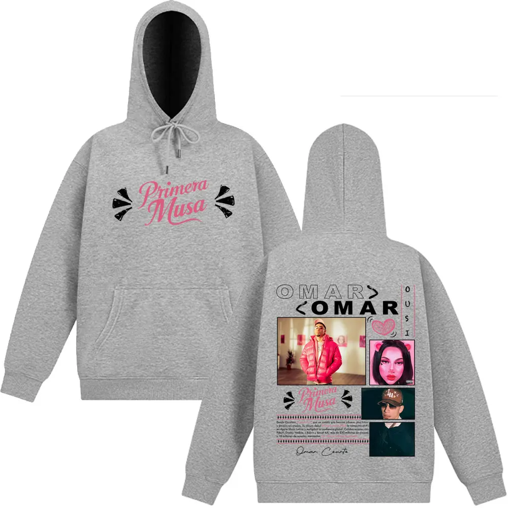 ألبوم عمر كورتز بريميرا موسى جولة ميرش هوديس للرجال والنساء بلوزات عصرية الهيب هوب بلوفرات كلاسيكية كبيرة الحجم ملابس الشارع